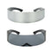 2 x Futuristic Wrap Sunglasses Narrow Flat Top Glasses Party Props Eyewear