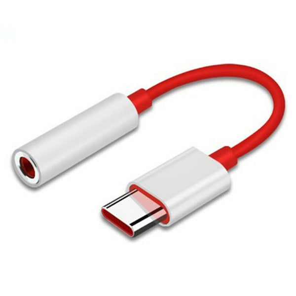 Earphone Headphone Adapter Type C to 3.5mm Cable Audio Aux For OnePlus 6T 7 Pro