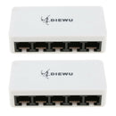 1 Pair 5 Port 10/100Mbps Ethernet POE Switch for Desktop PC Computer