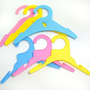 5x 10Pcs Plastic Pet Dog Puppy Cat Clothes Clothing Hangers 19cm Random Color