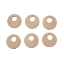 50pcs Wood Pendants DIY Wooden Teether Unpainted Necklace Earrings Toys 40mm