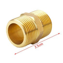 Brass 3/4 inch PT to 3/4 inch PT Male Thread Hex Nipple Piping Quick Couple