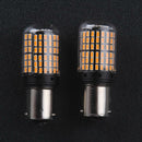 1 Pair DC 12V 10W 1156 SMD3014 144 LED Canbus Car Auto Turn Signal Light Bulbs
