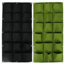 18 Pockets Plant Bag Wall Vertical Garden Hanging Pot Indoor Outdoor Green
