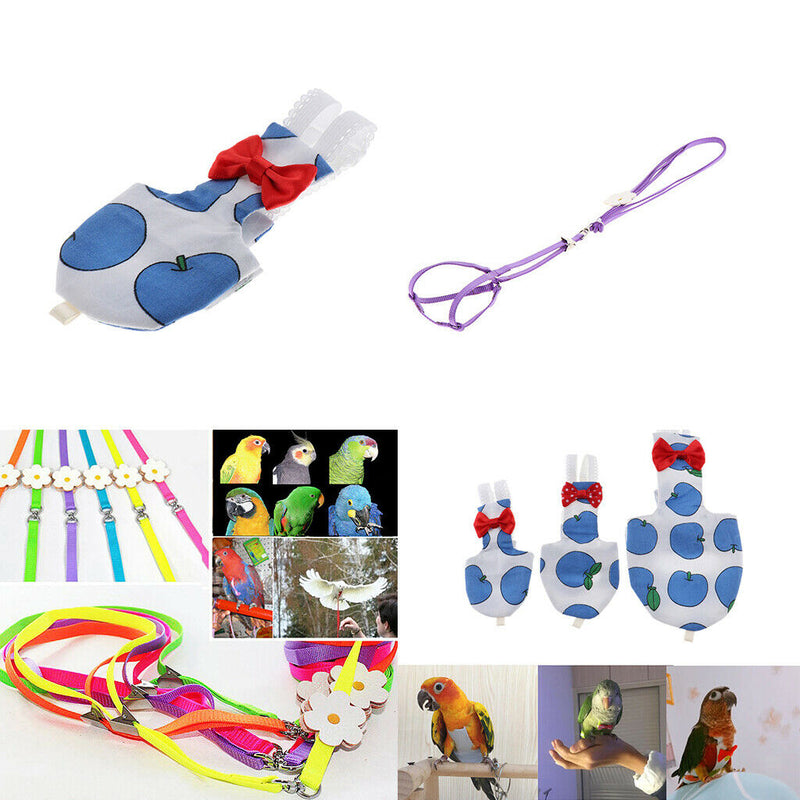 Soft Convenient Comfort Cute Bird Parrot Diaper Purple Birds Travel Walking