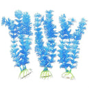 Aquarium Fish Tank Plastic Plant Tree Decoration Long Blue White P7M3 Water K0H7