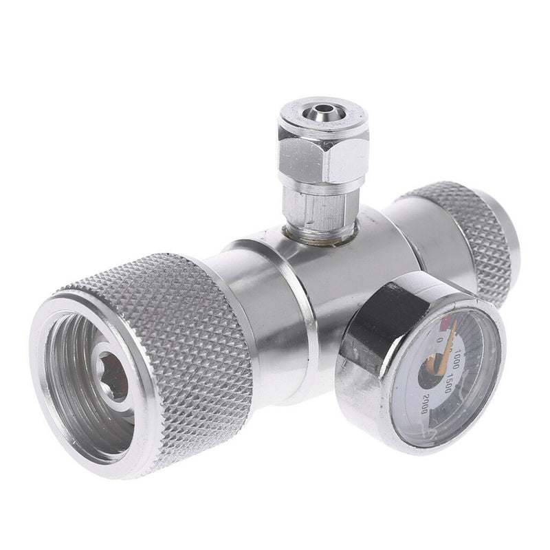 CO2 Pressure Gauge m22-14 JIS Regulator Manometer Over 1500PSI Cylinder Reducer