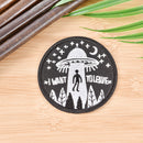 embroidery flying saucer UFO iron on patch badge hat jeans fabric appliqueGP