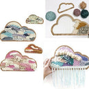 3Pcs Wooden Cloud Shape Knitting Loom DIY Craft Weaving Tool Hand Knitted M B7Y2