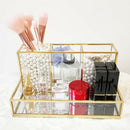 4 Grids Makeup Brush Holder Organizer Cosmetics Brushes Pen Display Rack Clear