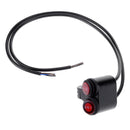 Dual On/Off Buttons 7/8in Handlebar Motorcycle Headlight Aluminum Switch