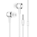 Universal In-Ear Earbuds Headsets Music Earphones 3.5mm Headphone (White) A
