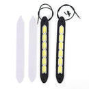 2Pcs 12V 20W Waterproof LED Daytime Running Light DRL COB Strip Lamp Fog Car@Z