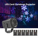 Christmas Pattern LED Projector Colorful Rotating KTV DJ Disco Lamp (EU B) A