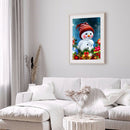 Diamond Painting Red Cheeks Snowman Full Round Wall Picture DIY Set 30x40cm
