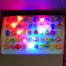 10Pcs Flashing LED Ring Light Up Toys Finger Rings Glow In The Dark Party Favor
