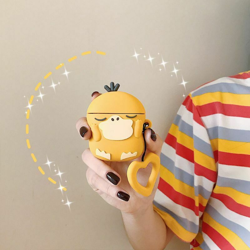 Silicone Cartoon Fairy Duck Pattern Protective Case Shockproof Cover for Airpods