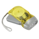 3 LED Dynamo Wind Up Flashlight Torch Light Hand Press Crank NR Camping O9T6