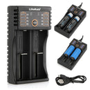 For Ni-MH/Ni-Cd Li-ion LiFePO4 Battery 2 Slot 5V USB Battery Charger LED Display
