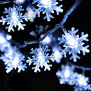 8 Modes LED String Lights Snowflake Night Light Home Xmas Fairy Lamps (A) A