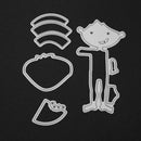 4pcs Watermelon Boy DIY Stencil Cutting Dies â€‹Scrapbook Embossing Card Gift