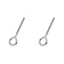 2Pcs Heavy Duty 304 Stainless Steel Eye Bolt Welded Eye Size M5, M6