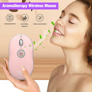 T31 2.4GHz Wireless Rechargeable Mouse with Solid Perfume Diffuser (Pink)