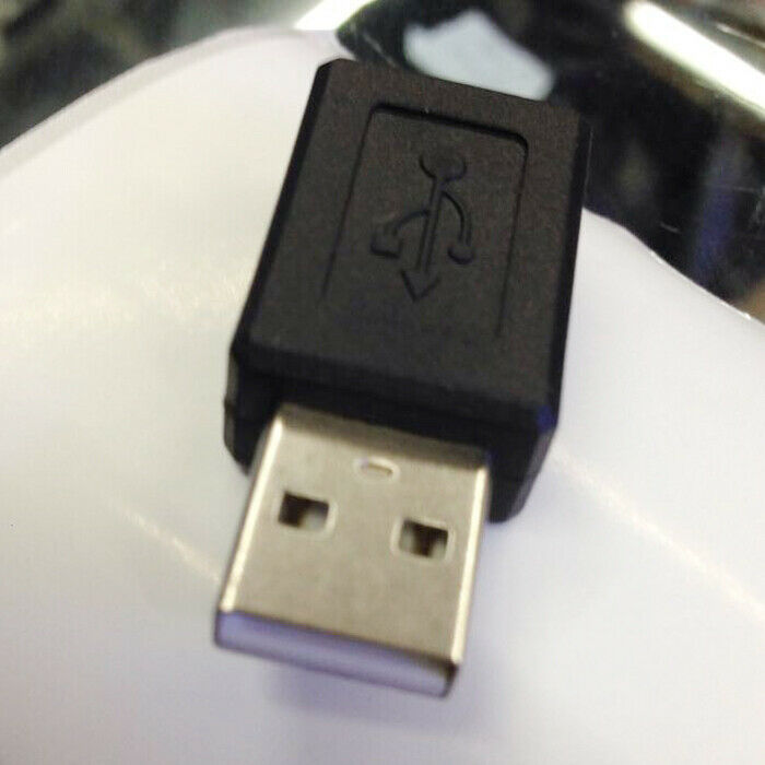 5X(USB A Male to Mini USB Female Adapter (Black) W9K1)