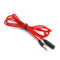 3.5mm audio extension cord headphone cable male to female 1.2M industrial red