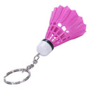 Rose Red Plastic Badminton Dangling Pendant Keychain Key Ring Pendant G3N4