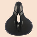 Hollowed Design Bicycle Saddle PU Leather Shock Absorption Thickened Base