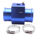 Water Temp Joint Pipe, Car Water Temp Joint Pipe Hose Sensor Gauge Adapter, Blue