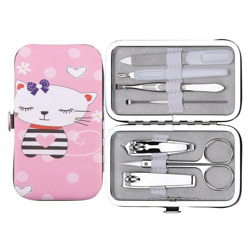Kids Manicure Set,Nail Clippers Set Stainless Steel Personal Manicure And P F5V3