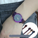 Ladies Watch Starry Sky Diamond Dial Women Bracelet Watches Magnetic Stainl
