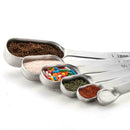 Measuring Spoons 6 Pcs/Set Stainless Steel Tea Coffee Measure Cooking Scoop