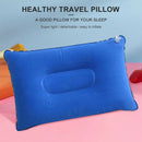 Portable Travel Sleep Pillow Inflatable Outdoor Camping Tent Pillows (Blue)