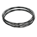 20Pcs Black Stainless Steel Wire Cord Necklace Choker Findings DIY 46cm
