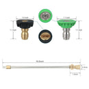 Pressure Washer Wand with Adjustable Angle Nozzle, 16 in ch Spray Lance 180