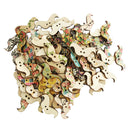 100pcs Mustache Wooden Button Chic Two Holes Flat Coat Decor DIY Wood Beads