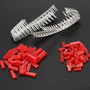 300Pcs (50set) 2.54mm JST SYP 2-Pin Female & Male Red Plug Housing Crimp Te