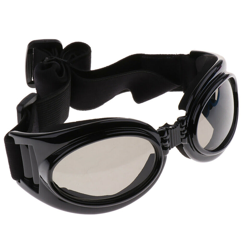 Pet Dog Wind Sunglasses Eye Wear Protection Goggles Adjustable Strap Black