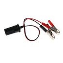 30A  Lighter Female Socket To Alligator Clip Power Cable Adapter