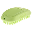 Pet Dog Puppy Bath Grooming Rubber Comfortable Hair Massage Brush Green