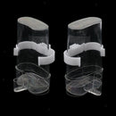 2 Pack Bird Waterer Bird Feeders, Bird Feed Water Dispenser, Clear Pet Feeder