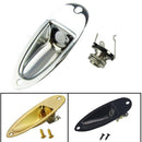 1pcs Boat Guitar Jack 1/4 Inch Input Output Jack Plate Socket 6.35mm Chrome I9Y8