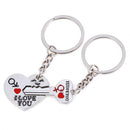 2pcs/lot Heart-shaped keychain Couple Valentine's Day Lover Gift Secret love BX