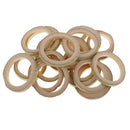 20x Unfinished Bamboo Flat Loop Circle Embellishment for DIY Craft 35-50mm