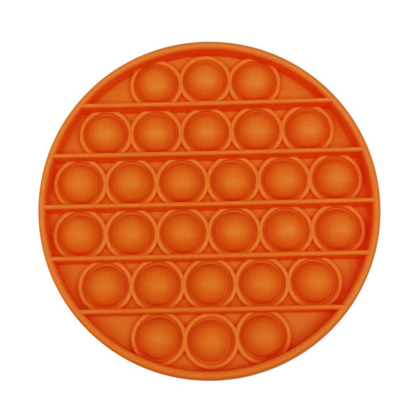 Push Bubble Fidget Sensory Toys Relief Stress Soft Squeeze Toys (Orange)