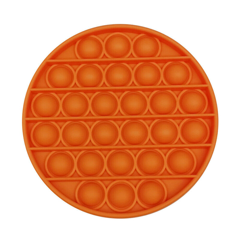 Push Bubble Fidget Sensory Toys Relief Stress Soft Squeeze Toys (Orange)