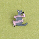 Cartoon Cat Animal Lovely Enamel Pin Brooch Jacket Clothes Backpack Badges